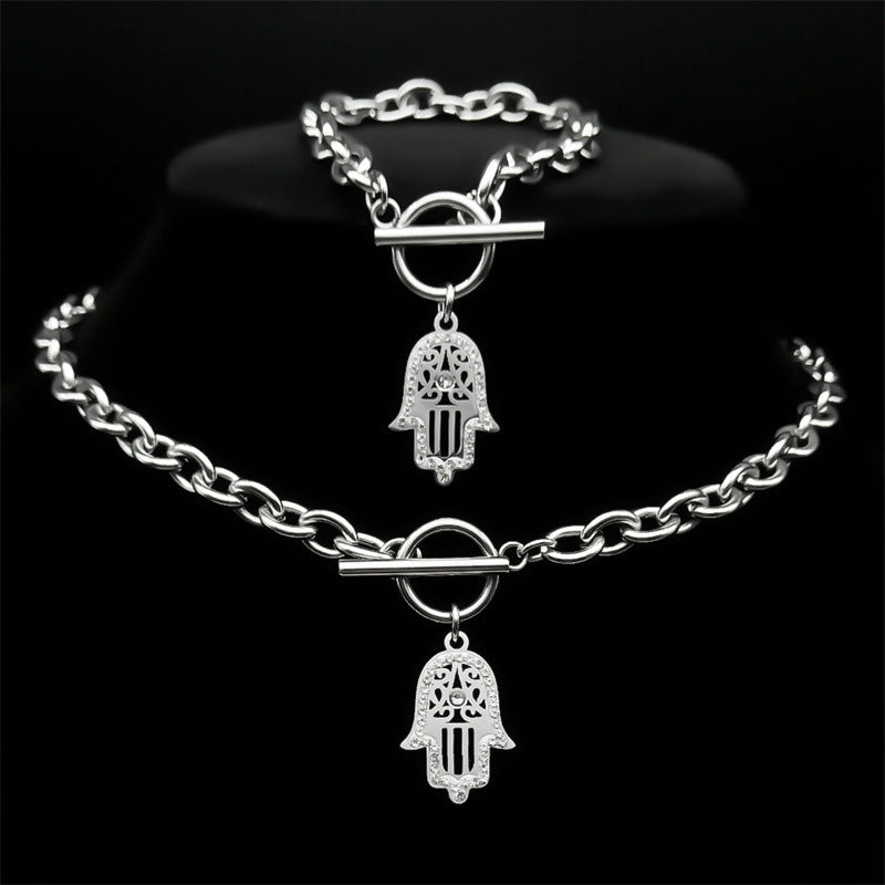 Hamsa hänge halsband