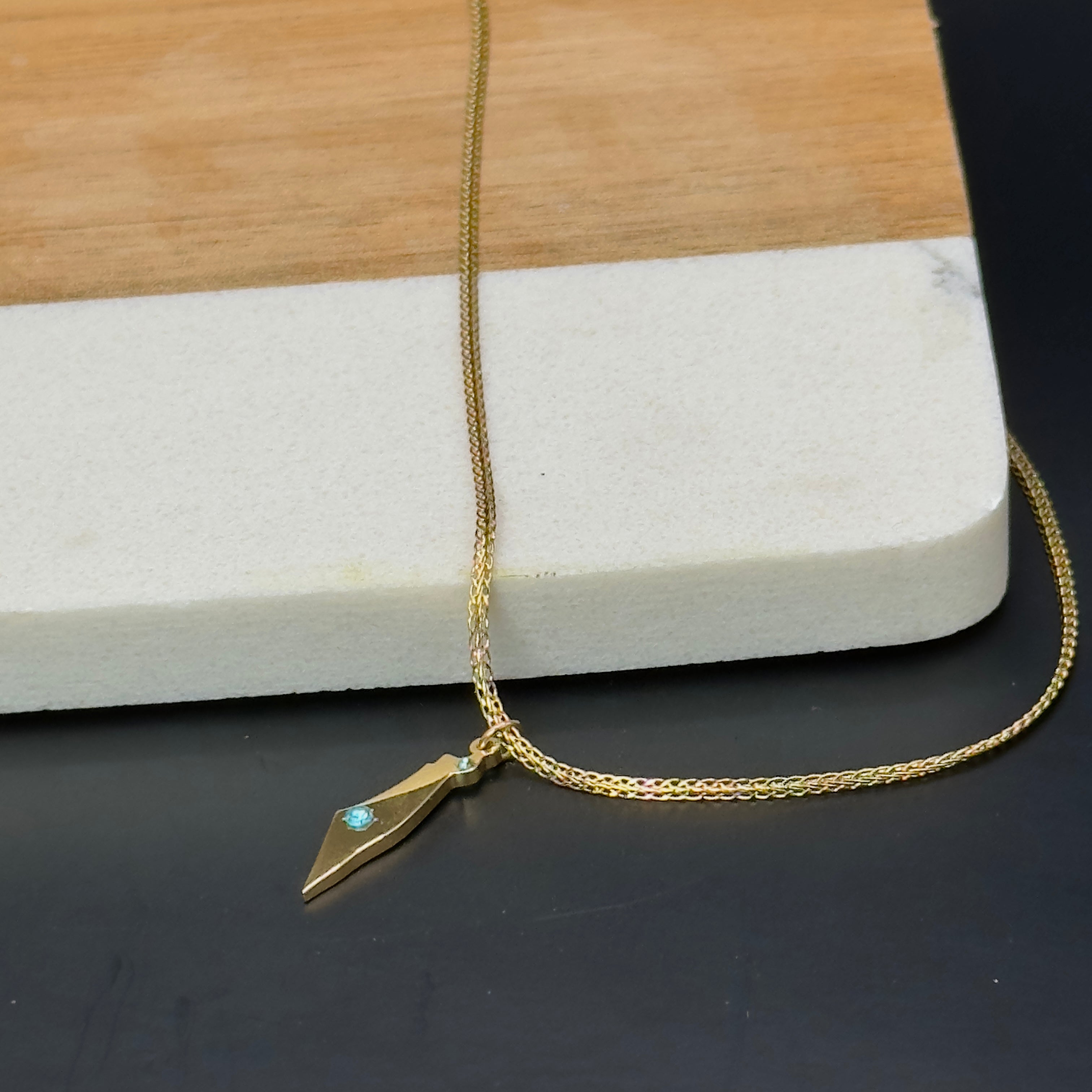 Israel kartkarta hänge halsband med kristallaccent