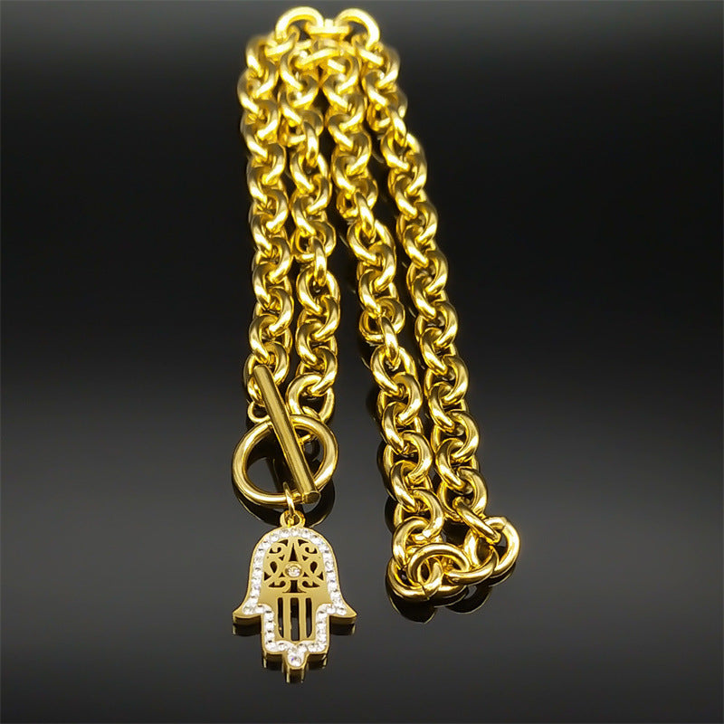 Hamsa hänge halsband