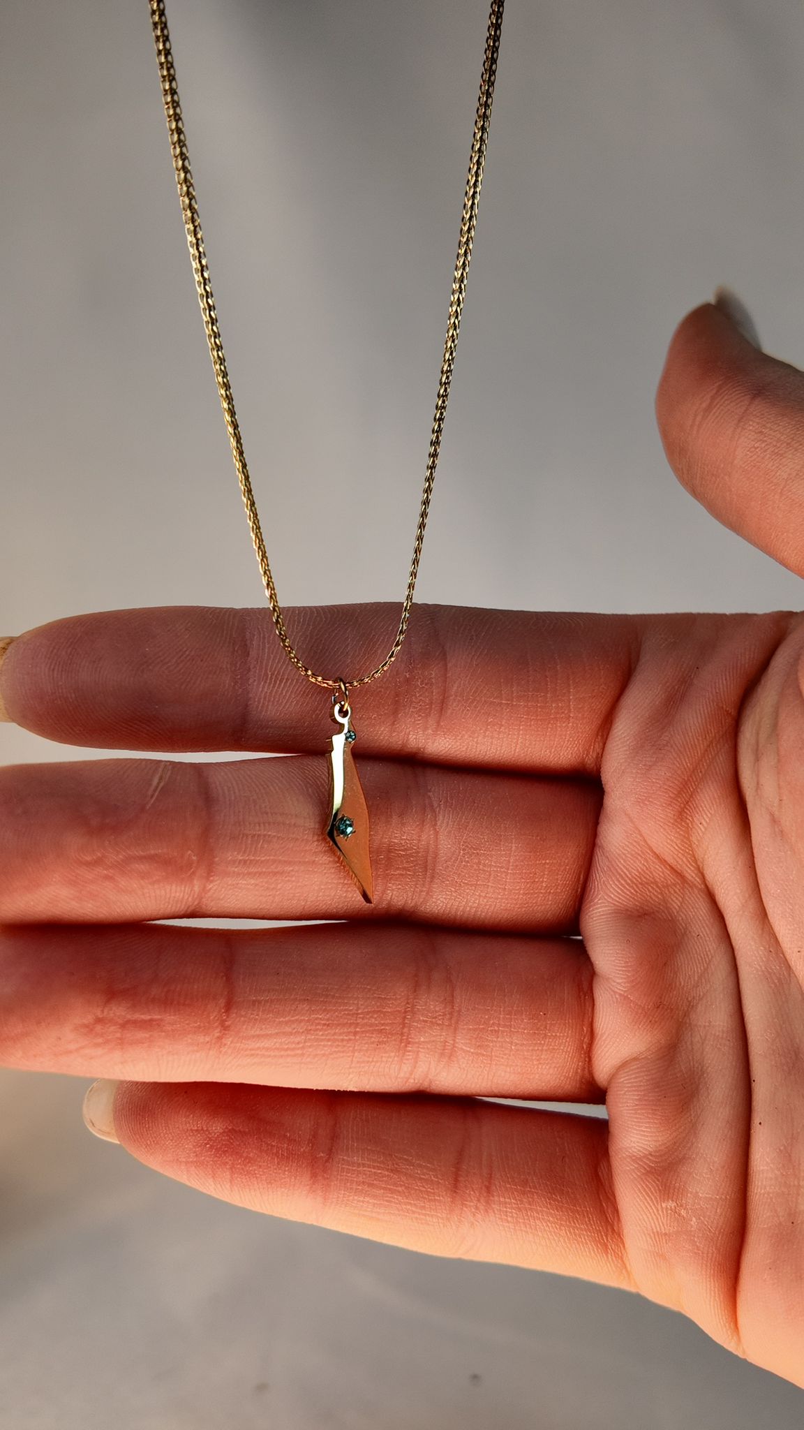 Israel kartkarta hänge halsband med kristallaccent