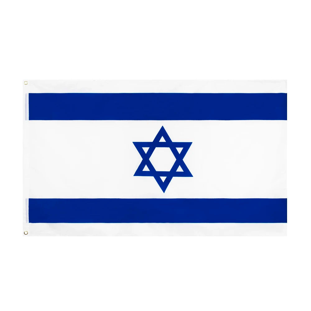Israels flagga – 90x150 cm hängande polyester (för hem och dekoration)