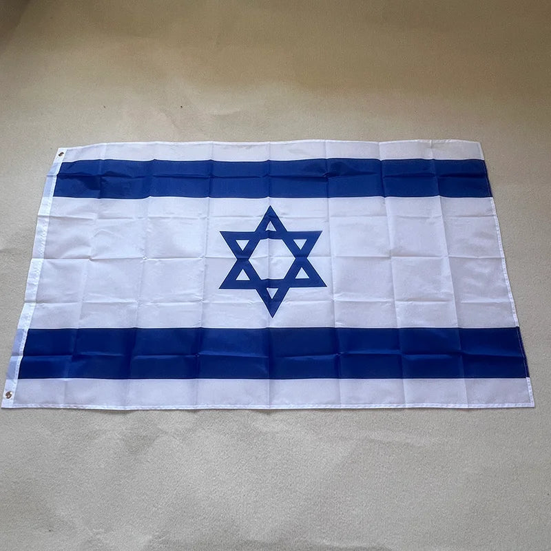 Israels flagga – 90x150 cm hängande (hemdekor)