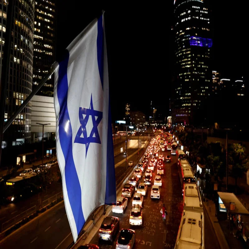 Israels flagga – 90x150 cm hängande polyester (för hem och dekoration)