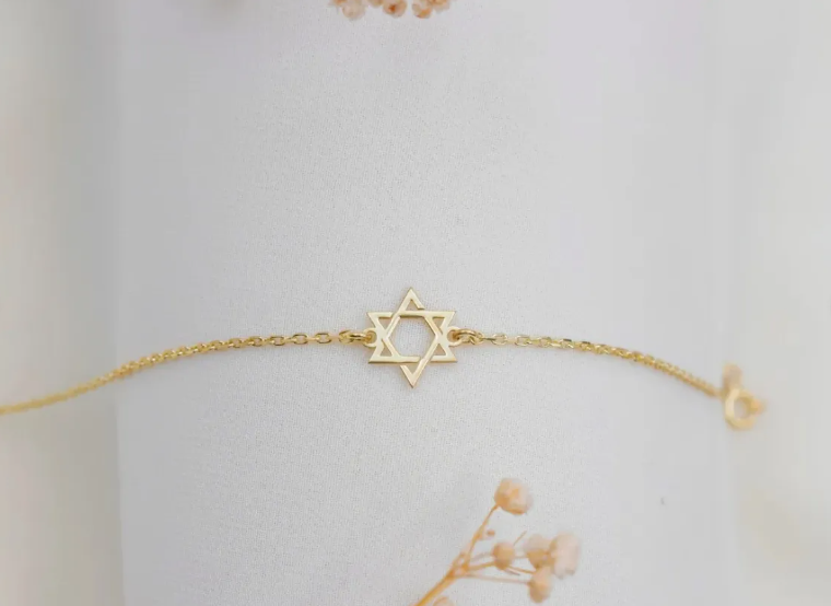 Minimalistiskt Davidsstjärna armband