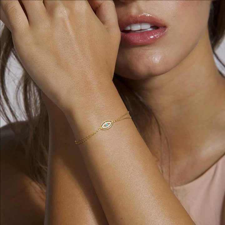 Minimalistiskt onda ögat armband