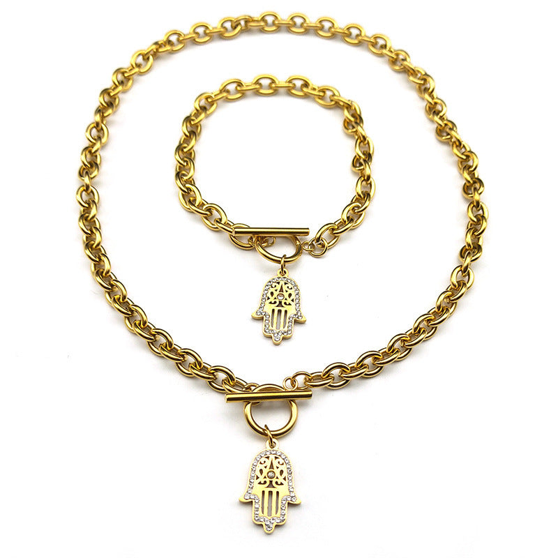 Hamsa hänge halsband