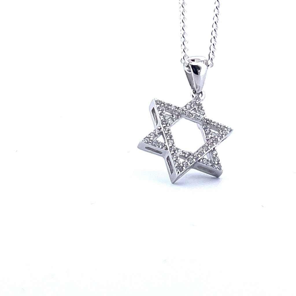 Davidsstjärna halsband – 925 sterlingsilver