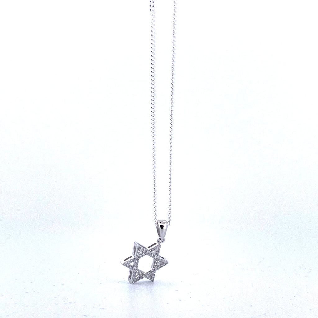 Davidsstjärna halsband – 925 sterlingsilver