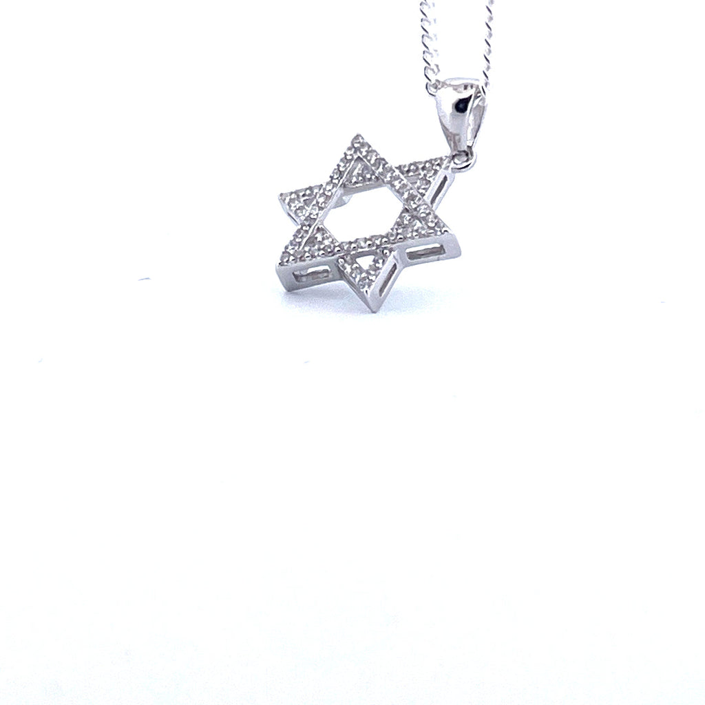 Davidsstjärna halsband – 925 sterlingsilver