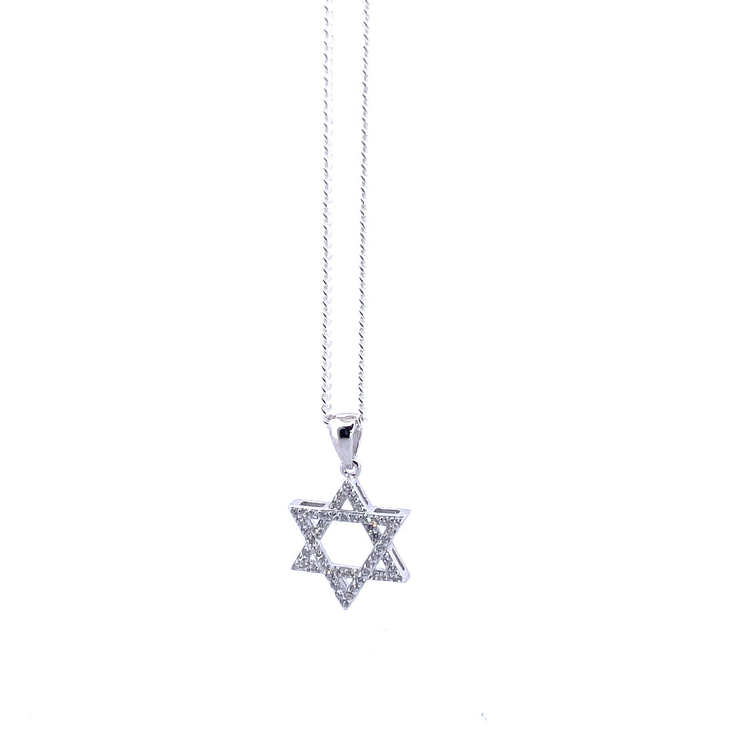 Davidsstjärna halsband – 925 sterlingsilver