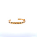 Davidsstjärna manchettarmband 18K guld – Am Israel Chai