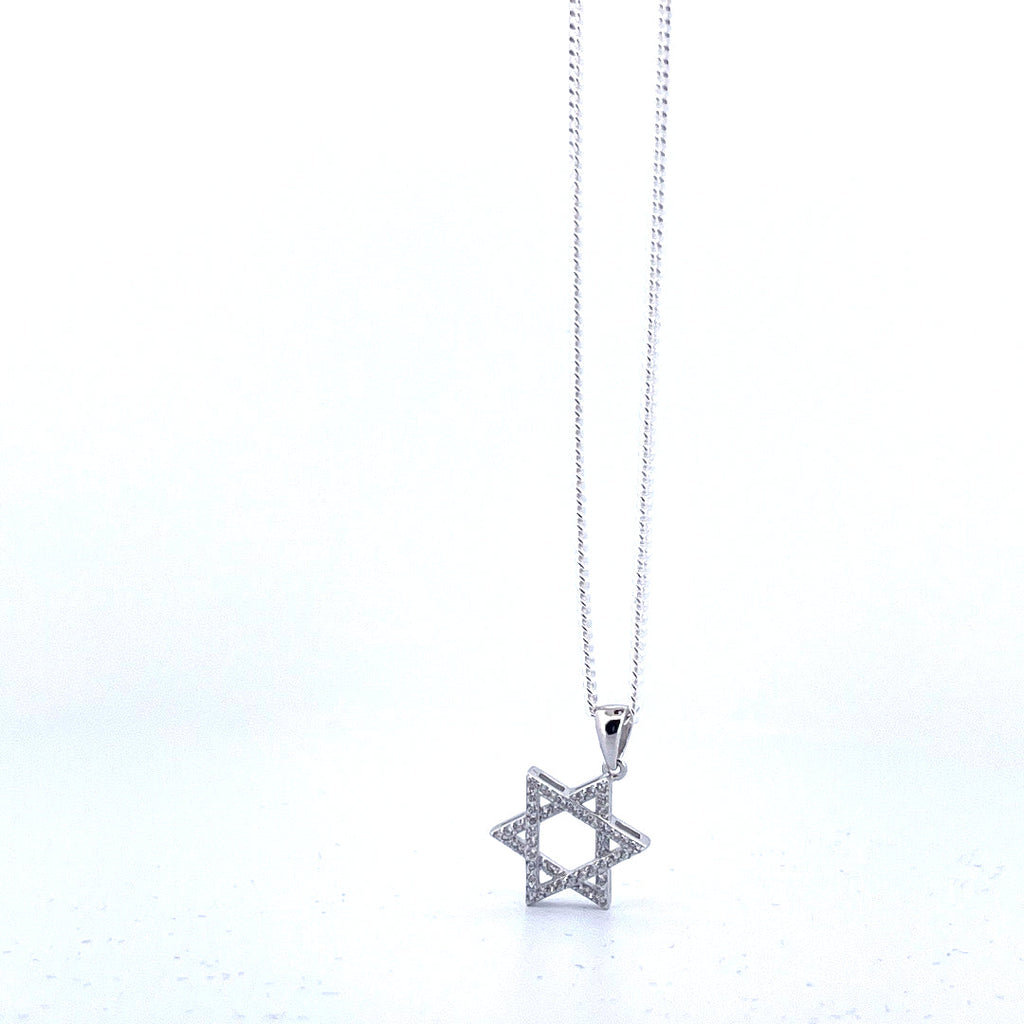 Davidsstjärna halsband – 925 sterlingsilver